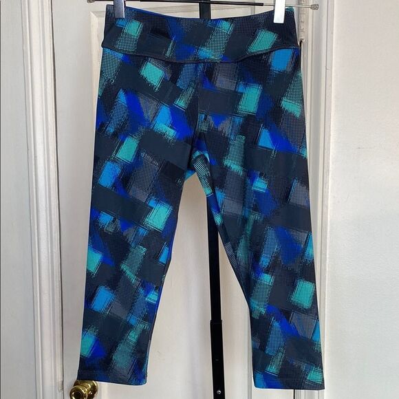 Blue Patterned Leggings - Picture 1 of 3